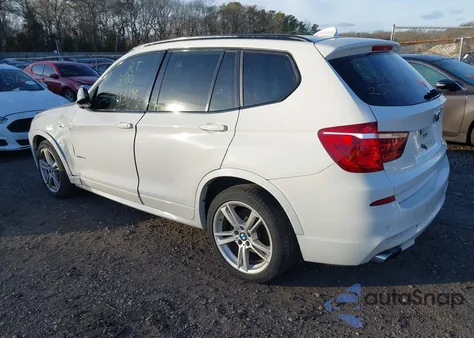 2014 BMW X3 xDrive35I z USA, uszkodzony, nr VIN 5UXWX7C56E0E77787